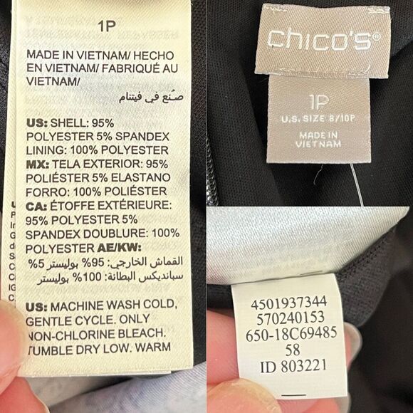 Chico's Womens Size 1P Medallion Print Sheath Midi NEW Dress Floral Party Office - Picture 6 of 15